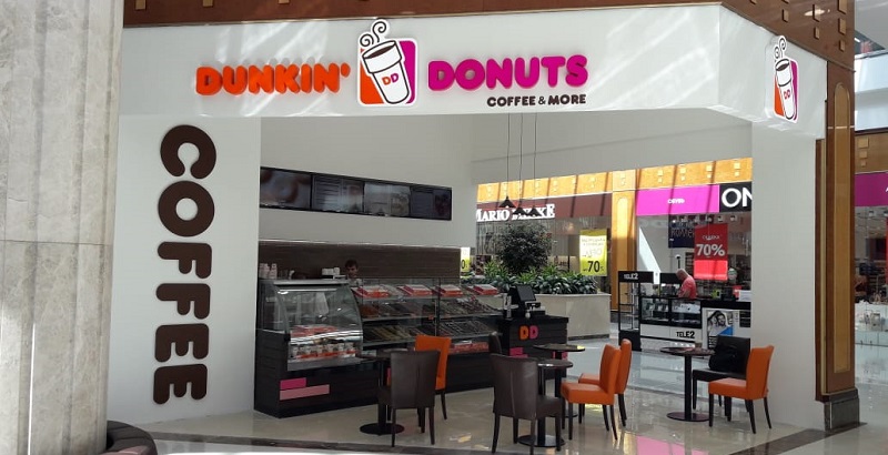 Dunkin donuts интерьер