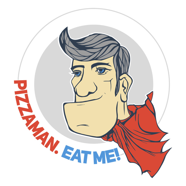 Pizzaman.Eat me!